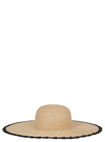 karl lagerfeld cap womank/signature beach hat - b1w46084 106 2