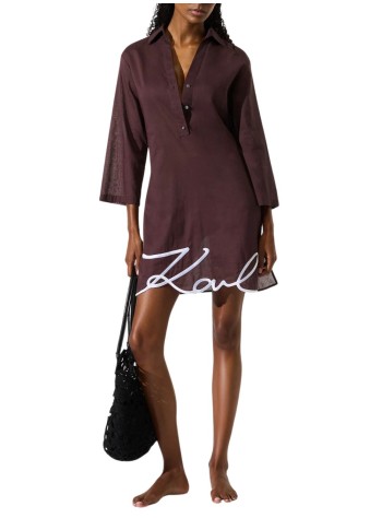 karl lagerfeld vestido mujer karl dna signature beach dress - a2w46075 2fi 2