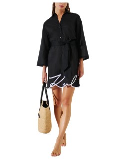 karl lagerfeld vestido mujer karl dna signature beach dress - a2w46075 999