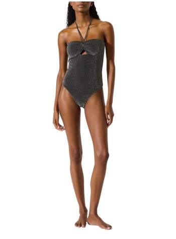 karl lagerfeld bañador mujer signature lurex cheeky ss - b1w46016 919 2