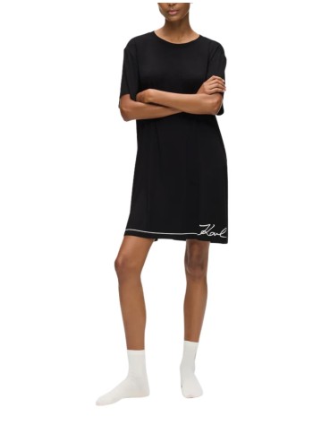 karl lagerfeld dress womansignature t-shirt pj dress - b1w45009 999 2