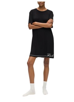 karl lagerfeld dress womansignature t-shirt pj dress - b1w45009 999