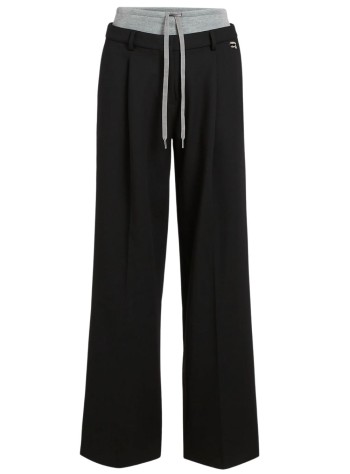 karl lagerfeld pantalon mujer ikon double waistband pants - b1w10007 969
