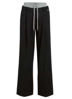 karl lagerfeld pant  womanikon double waistband pants - b1w10007 969