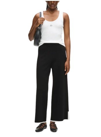 karl lagerfeld pant  womancontrast knit pants - b1w10010 998 2