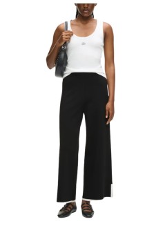 karl lagerfeld pantalon mujer contrast knit pants - b1w10010 998