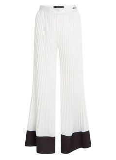 karl lagerfeld pant  womanpleated fluid pants - b1w10011 461