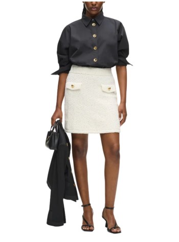 karl lagerfeld falda mujer boucle knit skirt - b1w12002 b09 2