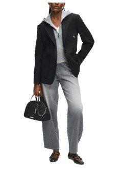 karl lagerfeld outerwear womanikon transformer blazer - b1w14013 969