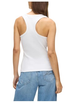 karl lagerfeld top mujer ribbed tank top - b1w17015 100
