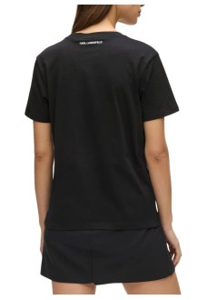 karl lagerfeld top womanportrait t-shirt - b1w17019 999