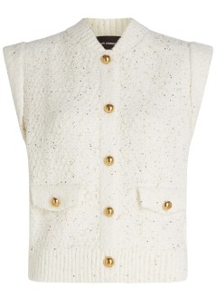 karl lagerfeld chaleco mujer boucle knit vest - b1w18003 b09