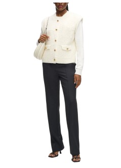 karl lagerfeld chaleco mujer boucle knit vest - b1w18003 b09