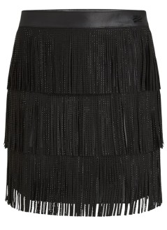 karl lagerfeld falda mujer fringe mini skirt - b1w12012 999