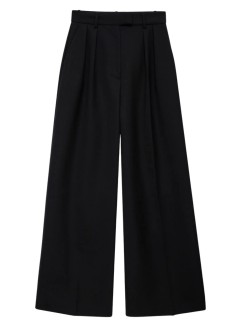 anine bing pant  womanlou trouser - a0310389blk26 black
