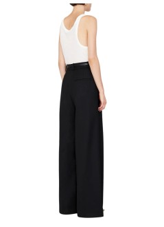 anine bing pant  womanlou trouser - a0310389blk26 black