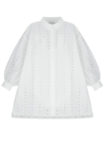 anine bing vestido mujer marianne dress - a0211816wti26 white