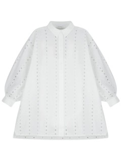anine bing vestido mujer marianne dress - a0211816wti26 white