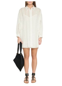 anine bing vestido mujer marianne dress - a0211816wti26 white