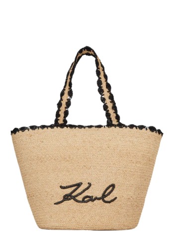 karl lagerfeld handbag womank/signature scallop bag - b1w46070 106
