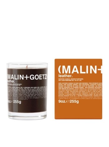 malin+goetz fragancia unisex leather candle - cl61109 260g