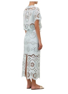 zimmermann top mujer awaken embroidered bodice - 6196trs261 mit