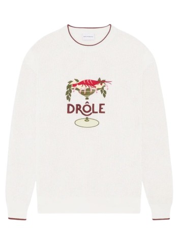 drôle de monsieur punto hombre maille lobster cup - jpo198co207ow off white