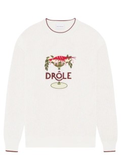 drôle de monsieur knitwear manmaille lobster cup - jpo198co207ow off white