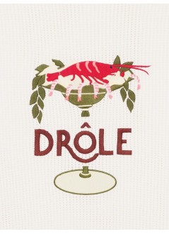 drôle de monsieur knitwear manmaille lobster cup - jpo198co207ow off white