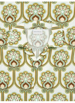 drôle de monsieur shirt manchemise lin tapisserie florale - jsh228li012gn green