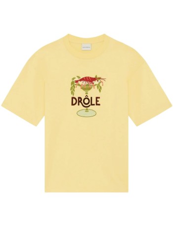 drôle de monsieur camiseta hombre t-shirt lobster cup - jts289co248lyl light yellow