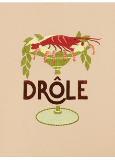 drôle de monsieur camiseta hombre t-shirt lobster cup - jts289co248bg beige