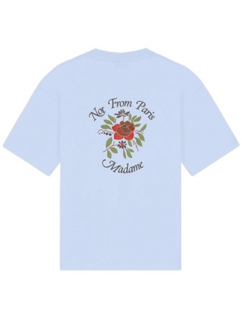 drôle de monsieur camiseta hombre t-shirt slogan rose - jts210co002lbe light blue 2