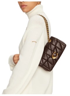 coach crossbody mujer quilted tabby shoulder bag 20 with chain - cp149 b4 maple