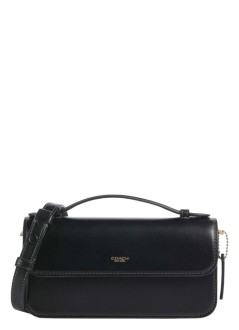 coach crossbody mujer refined calf leather elora top handle crossbody bag - ccy30 b4 black