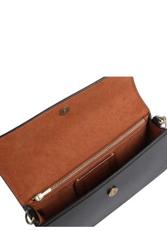 coach crossbody mujer refined calf leather elora top handle crossbody bag - ccy30 b4 black