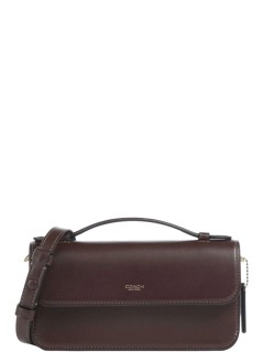coach crossbody mujer refined calf leather elora top handle crossbody bag - ccy30 b4 maple