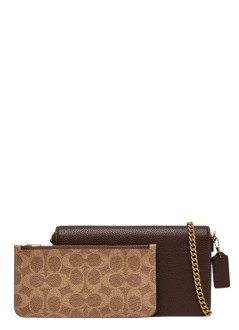coach crossbody mujer polished pebble leather mila crossbody bag - cao01 b4 maple