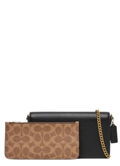 coach crossbody womanpolished pebble leather mila crossbody bag - cao01 b4 black