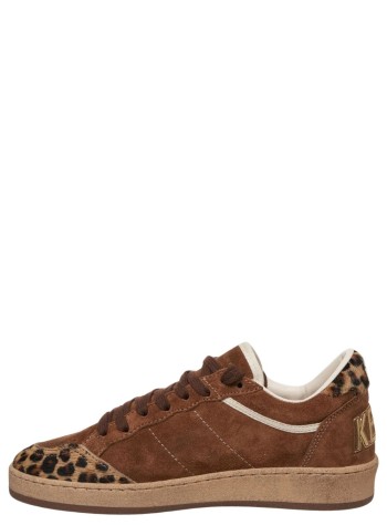 golden goose sneaker womanballstar suede upper tongue and spur horsy toe and heel gli - gwf00117f008064 55732 2
