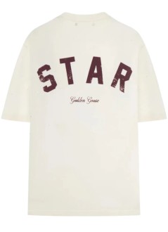golden goose top womanstar/ unisex relaxed fit t-shirt/ cotton jersey/ vintage tr - gup01873p002421 11616