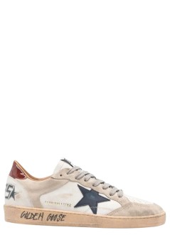 golden goose sneaker hombre ballstar leather and suede upper leather tongue star and sp - gmf01034f008127 12387