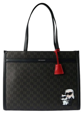 karl lagerfeld handbag mujer ikon monogram cc square tote - b1w30022 2ls