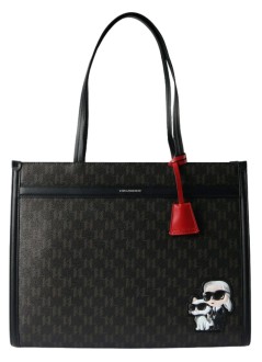 karl lagerfeld handbag mujer ikon monogram cc square tote - b1w30022 2ls
