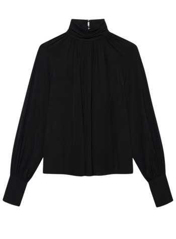 anine bing sudadera mujer anne top - a0711598blk26 black