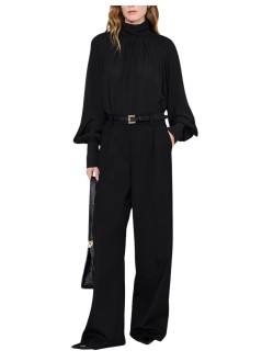anine bing sweater womananne top - a0711598blk26 black