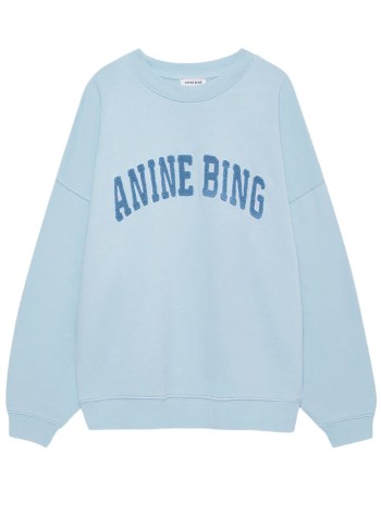 anine bing sudadera mujer miles sweatshirt anine bing - a0812063bel41 light blue
