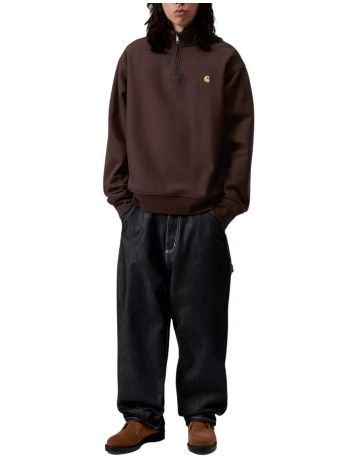 carhartt sudadera hombre half zip american script sweat - i027014 33hxx 2