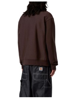 carhartt sweater manhalf zip american script sweat - i027014 33hxx