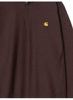 carhartt sweater manhalf zip american script sweat - i027014 33hxx